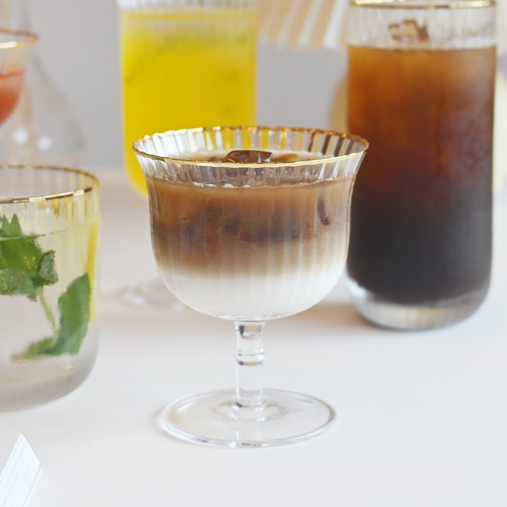 웨이브골드 유리컵 칵테일 250ml