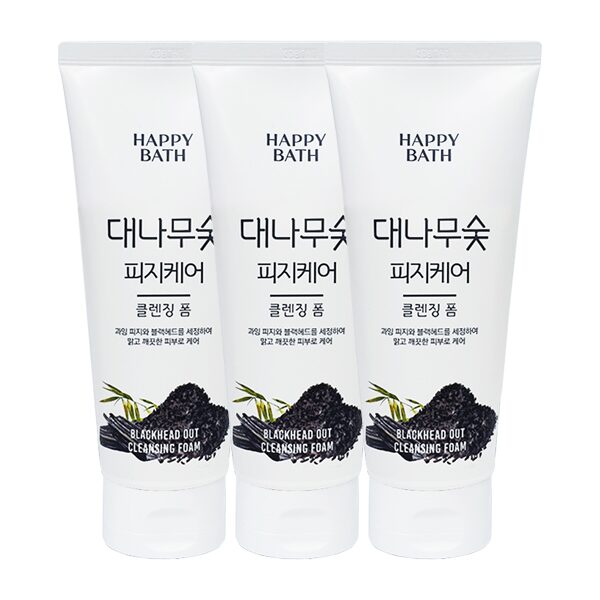 대나무숯 피지흡착 클렌징폼 200g x3