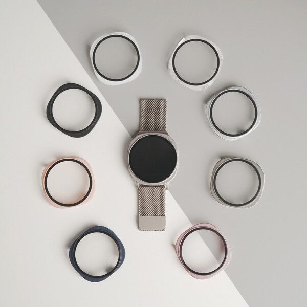 갤럭시워치 8 풀커버 보호 케이스 범퍼 액정 필름 강화유리 40mm 44mm