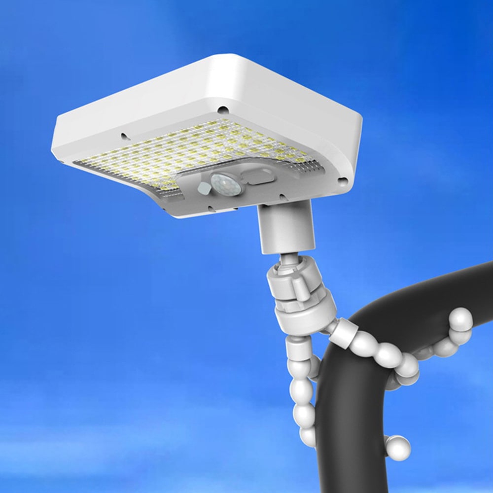 나인 LED 방수 태양광 센서등 문어발 자바라 클램프 조명