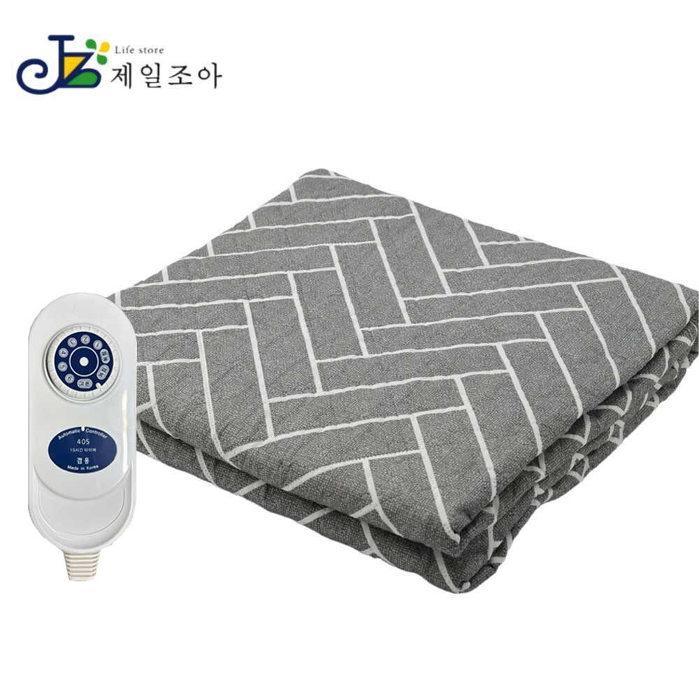 전기장판 전기요 따스한 한일 헤링본 그레이 중형(1인용) 전기요 고급형 전기장판 절전형