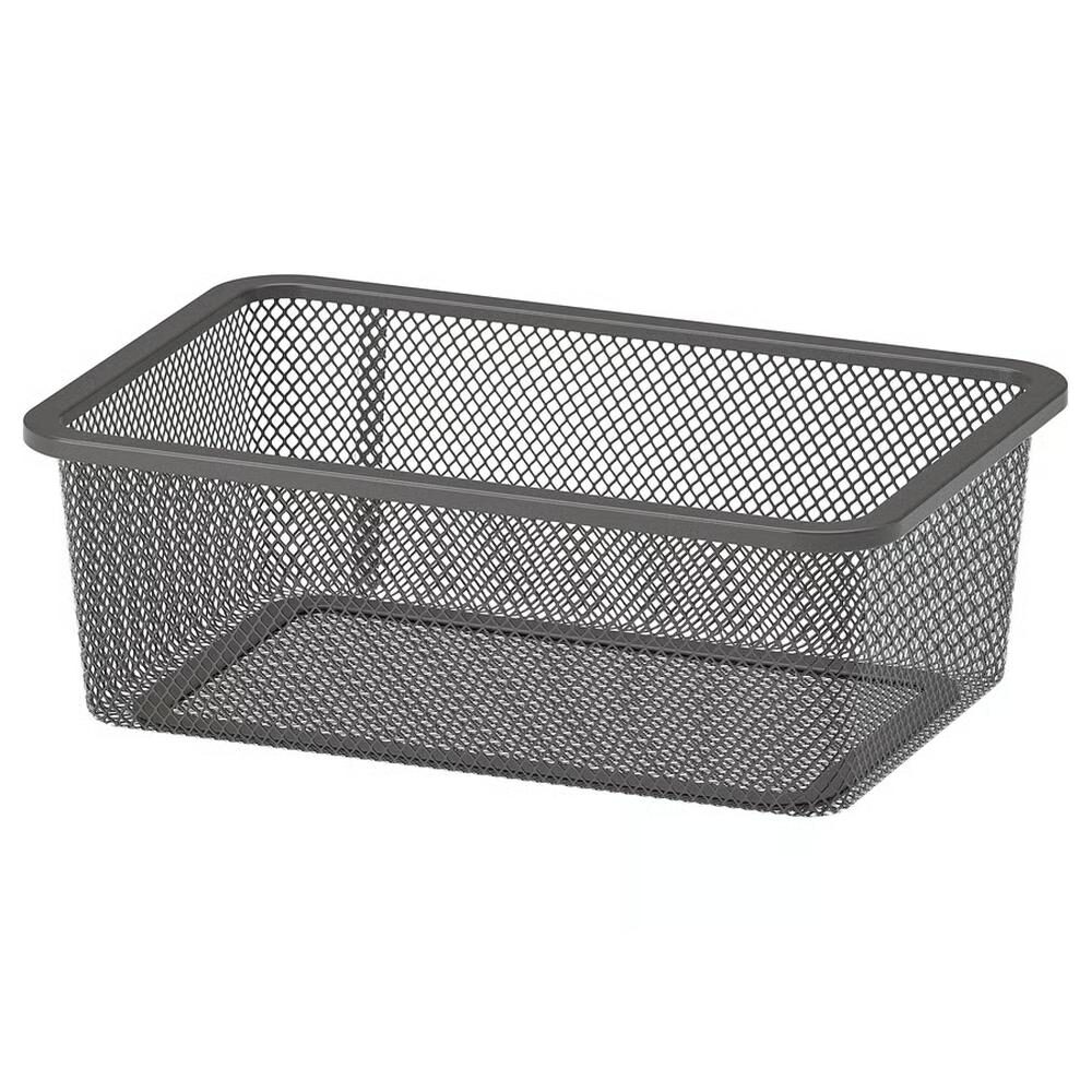 공간박스 벽선반 메시수납함 30x20x10 아이방 정리 트로파스트 905.185.69