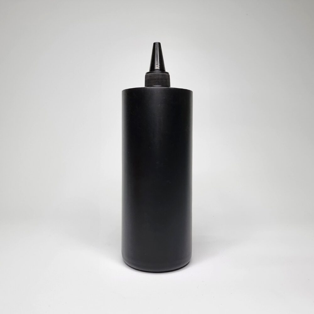공병 소분통 플라스틱통 1000ml HDPE 뾰족캡 검정