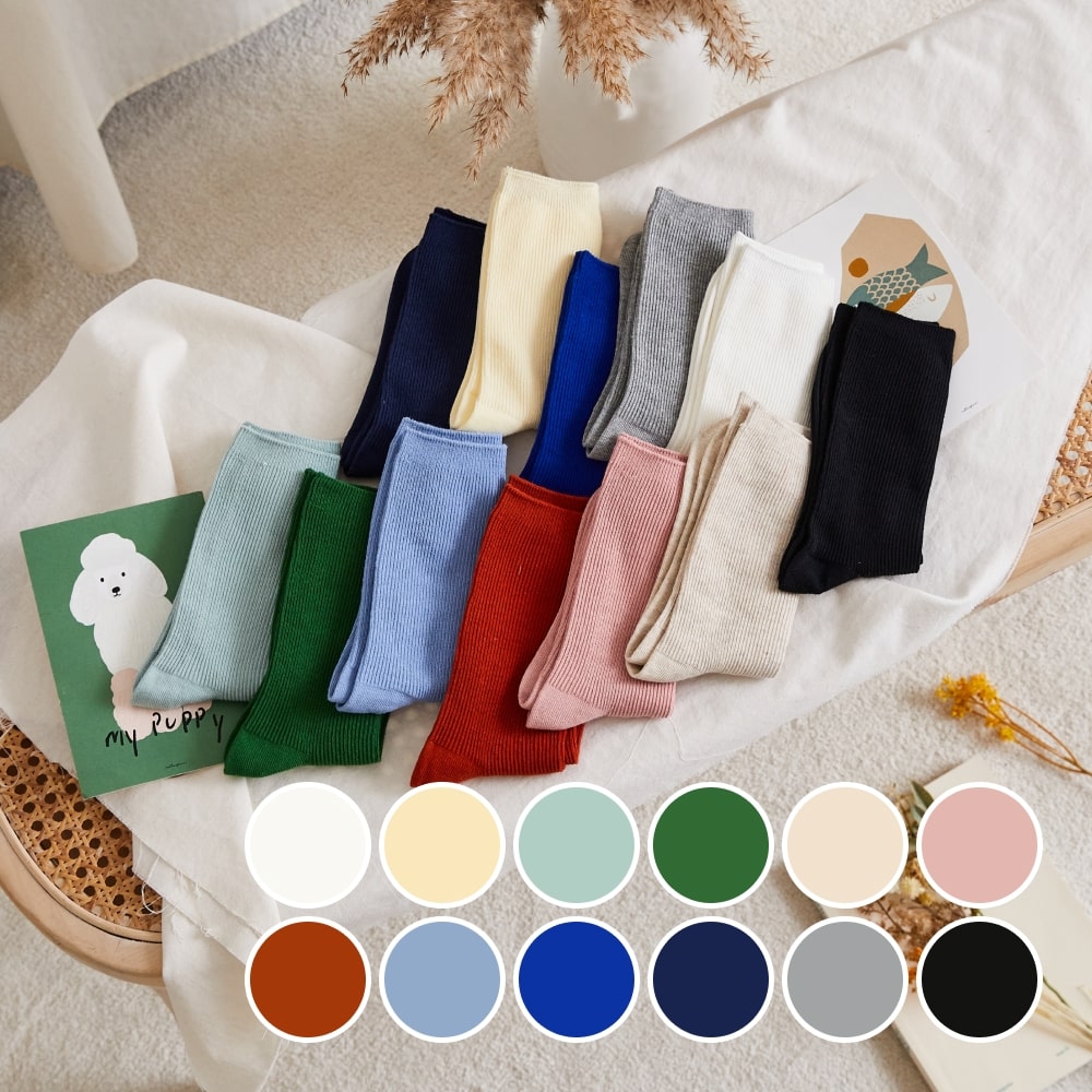 잇츠삭스 골지 베이직 양말 12color