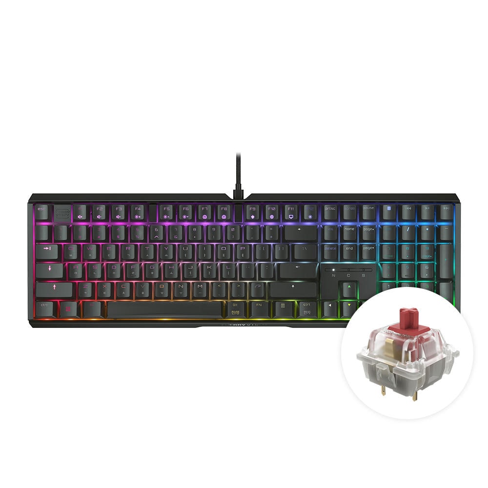 MX 3.1 RGB 무보강 게이밍 기계식 키보드 블랙 (MX2A 저소음 적축)