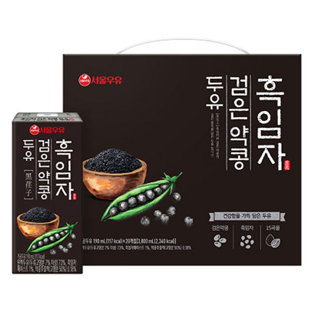 흑임자 검은 약콩 두유 190mlx20개