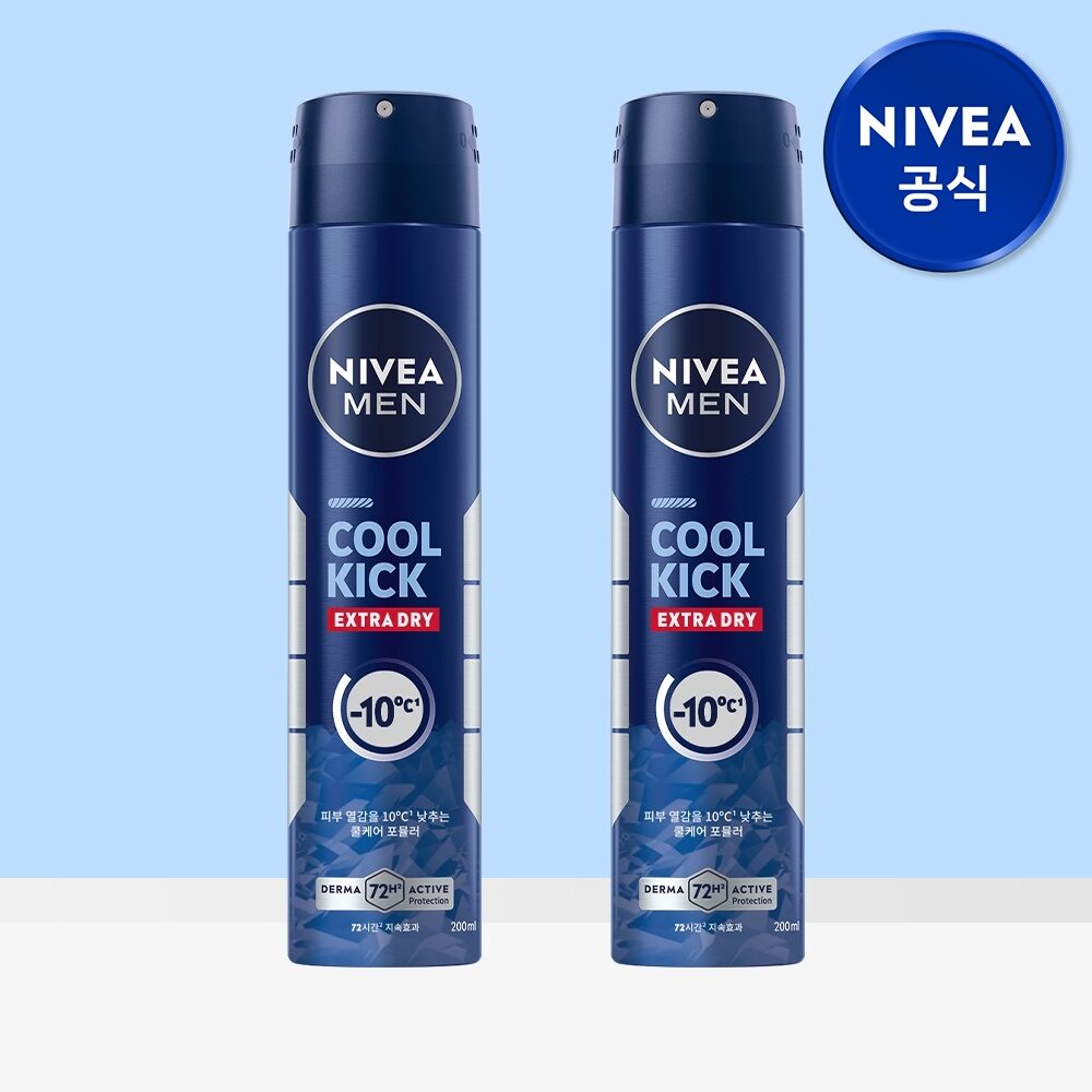 맨 데오드란트 스프레이 쿨 킥 200ml 2개