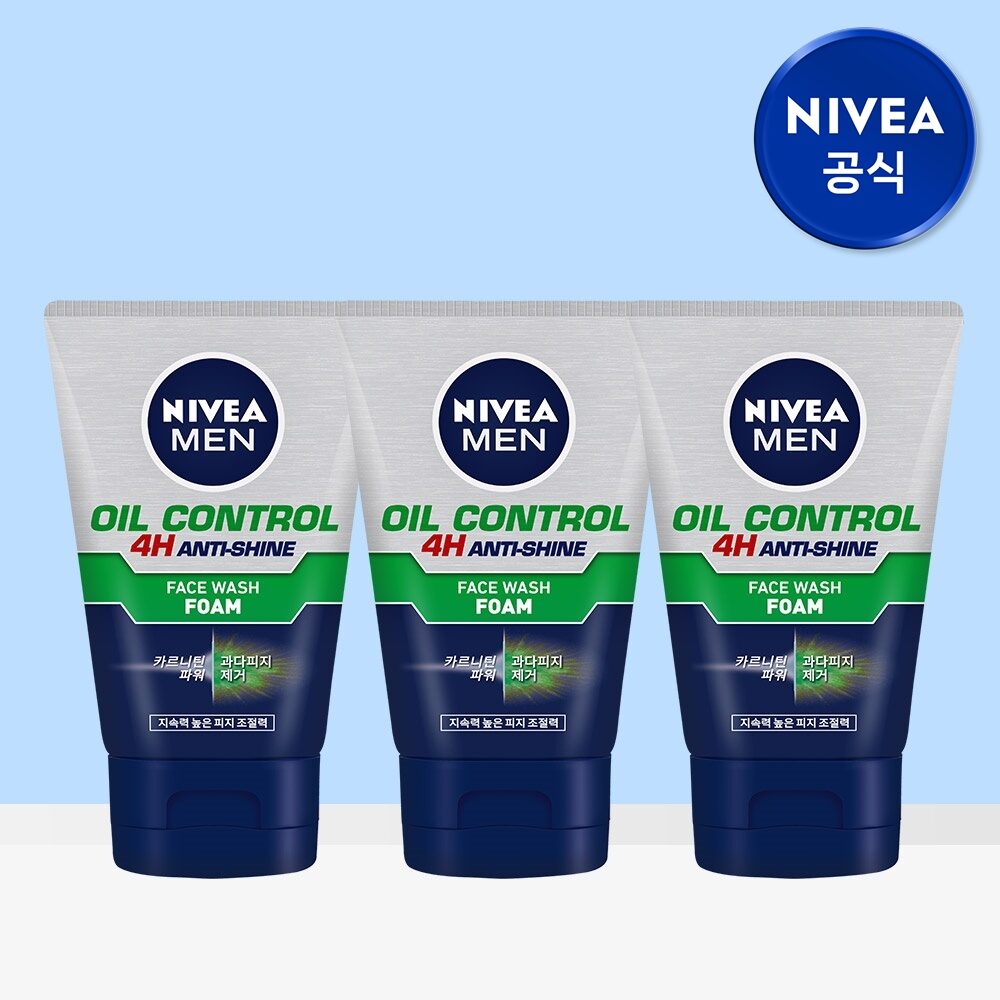 맨 오일 컨트롤 훼이스 워시 폼 100g 3개