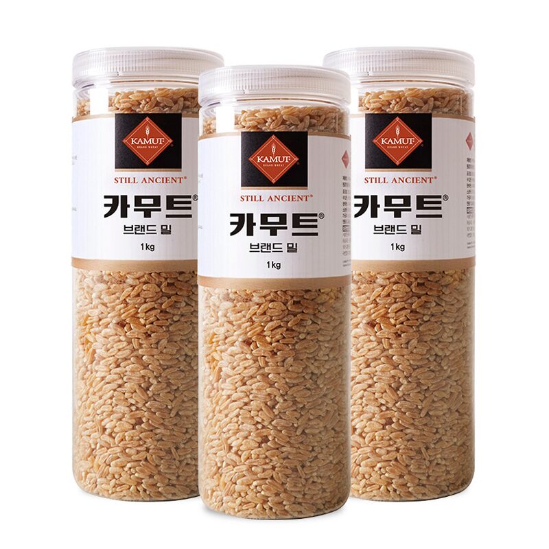 KAMUT 정품 카무트 순수 고대곡물 브랜드밀 1kgX3개(용기)