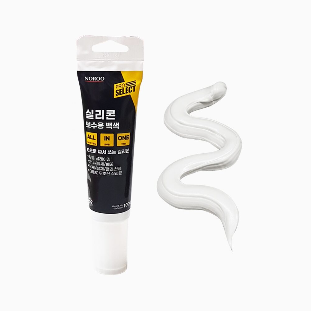 화장실 욕실 타일 줄눈 틈새 메꿈 실리콘 보수용 백색