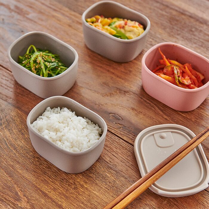 국내생산 이중밀폐 실리콘 아기 이유식 보관용기 전자레인지 용기 2P