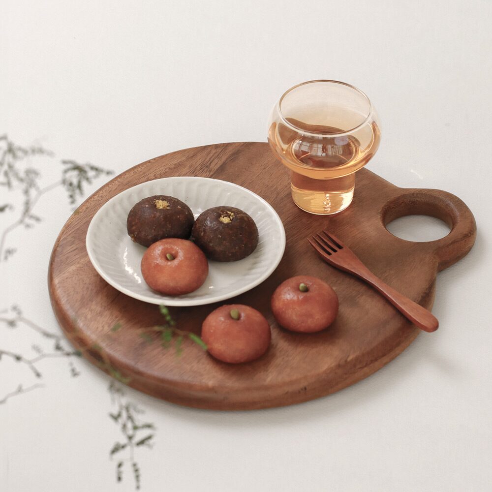 [원데이 특가] 통원목 서빙보드 나무도마 플레이팅도마 우드 도마 원형