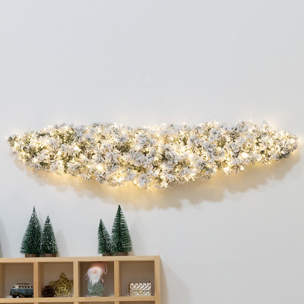 크리스마스가랜드 고급 휘핑크림 스와그가랜드 인테리어 벽트리 60cm~150cm