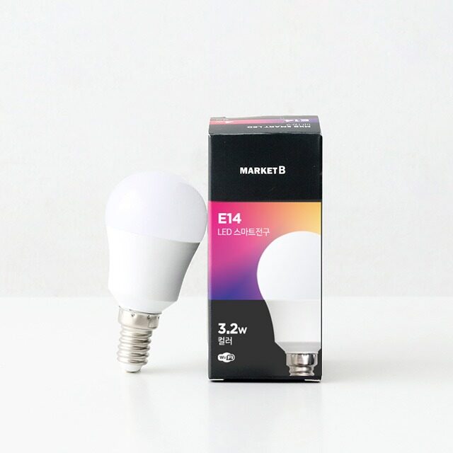E14 LED 스마트전구 3.2W 컬러