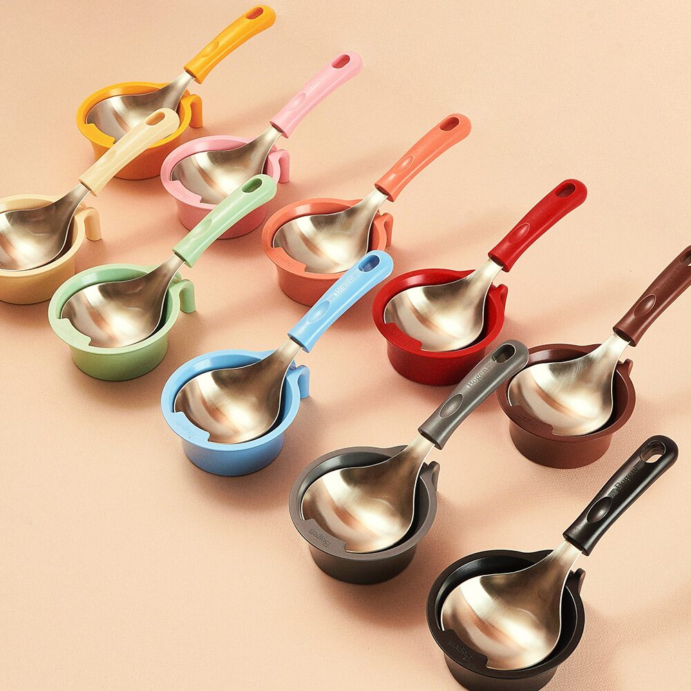 보겐 멀티 요리스푼 미니국자 큰수저 국자받침세트 21.5cm (10 color)