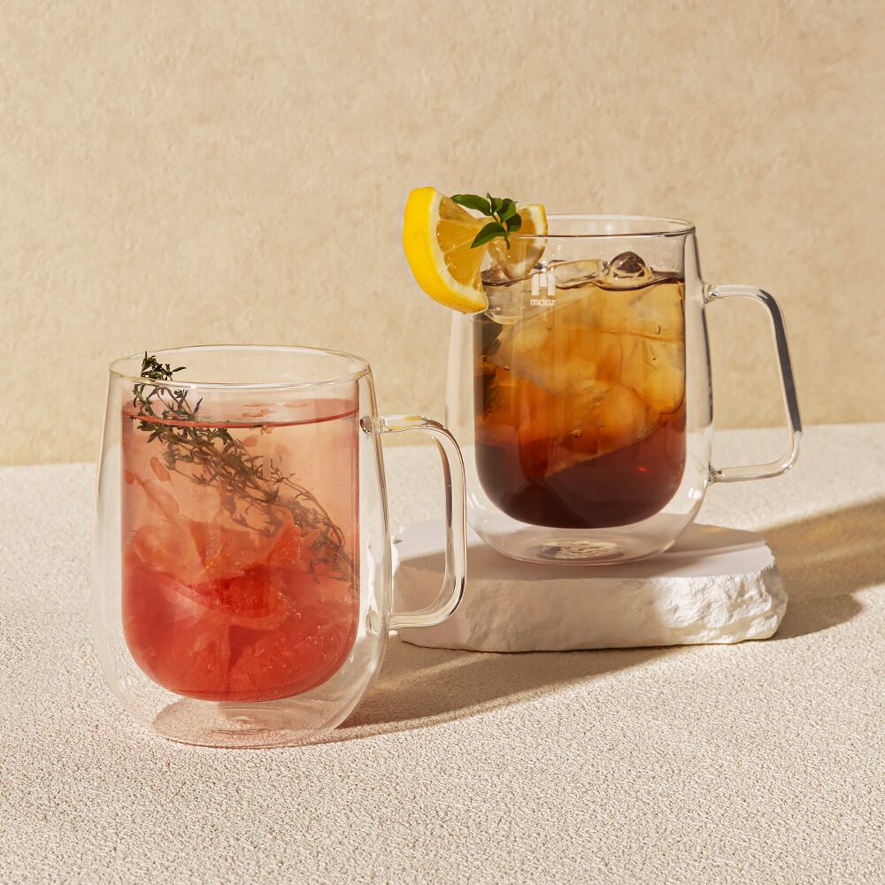 1+1 몬즈 더블월 내열유리 이중컵 피에노 500ml
