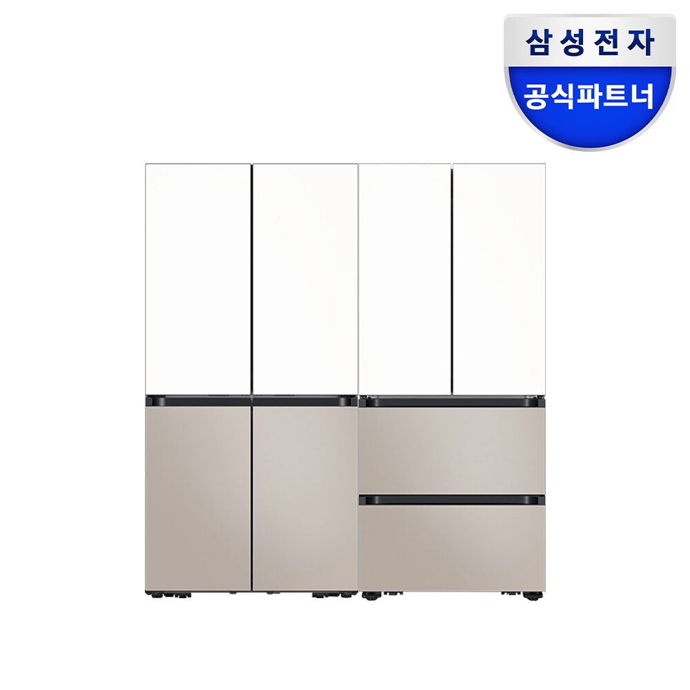 삼성 비스포크 4도어 냉장고 김치냉장고 세트 RM70F63R2ZG+RK70F42M2ZG