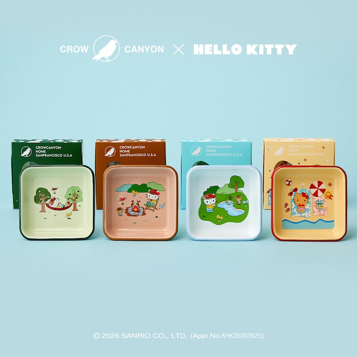 [오늘의집] 크로우캐년 CCH x HELLO KITTY 스몰스퀘어트레이