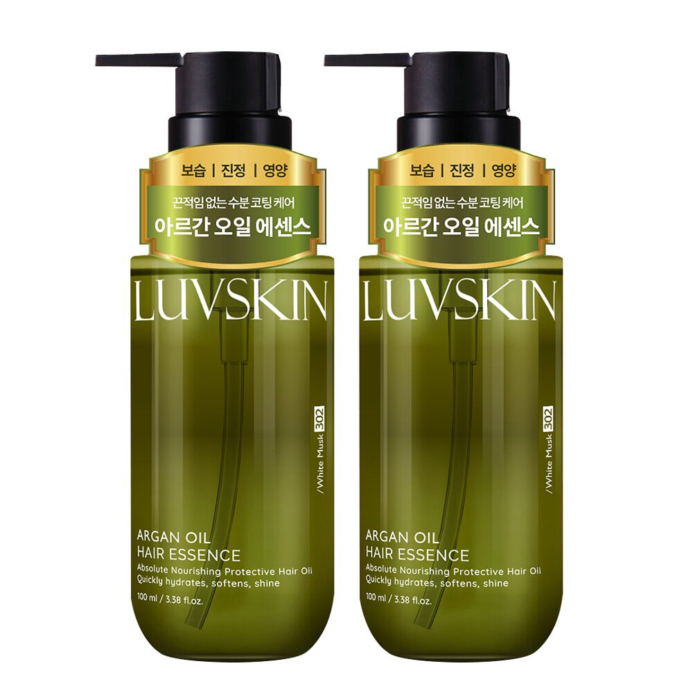 루브스킨 아르간오일 헤어에센스(화이트머스크향) 100ml x 2개