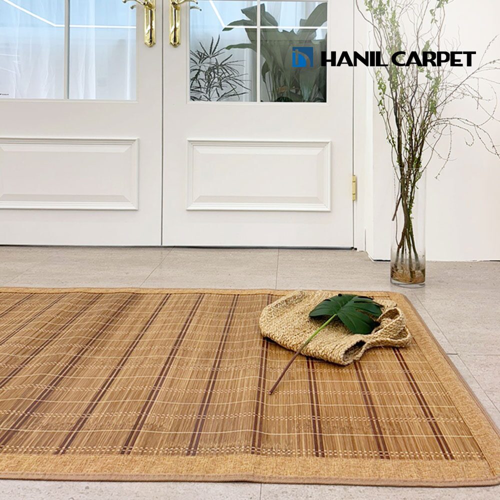 포인트 여름 천연 대나무자리 카페트 2size 1color