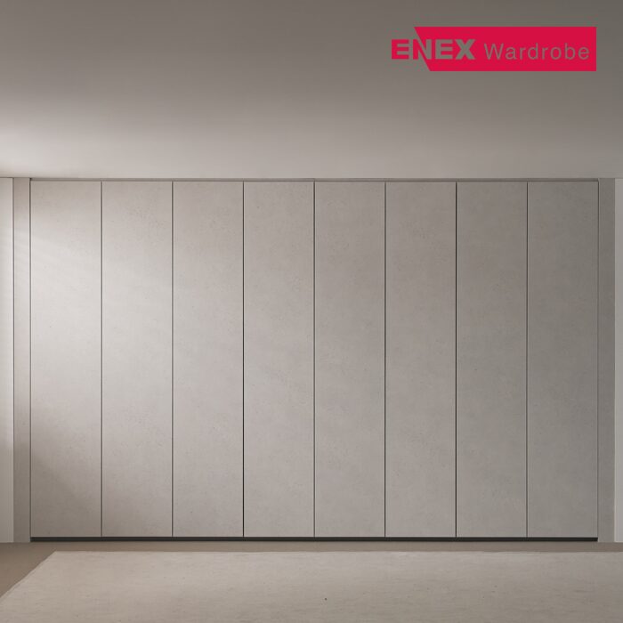 콩크 무몰딩 푸시도어 여닫이 붙박이장(고급형) 30cm