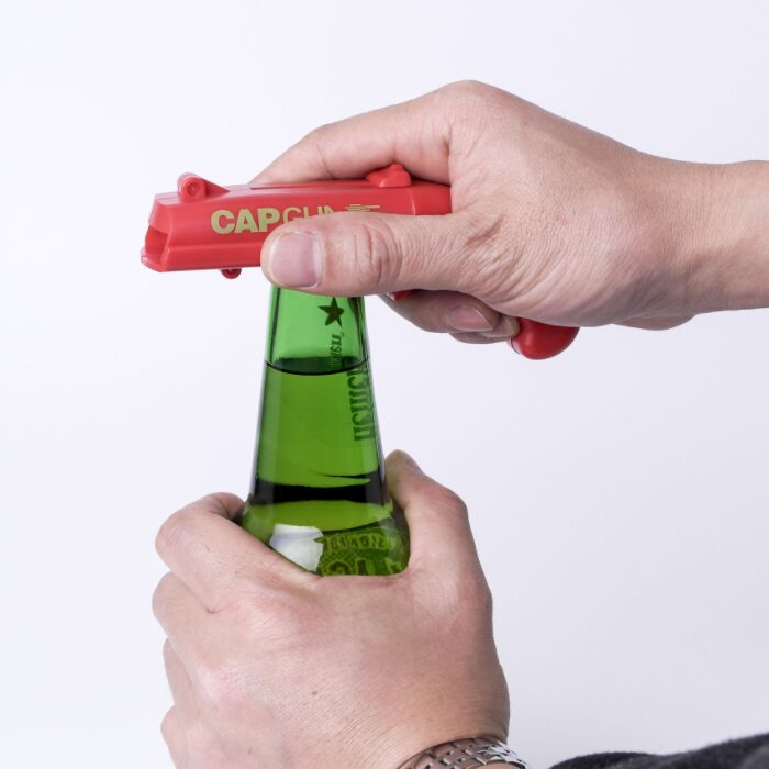 맥주 병 보틀 슈팅 캡건 오프너 병따개 총