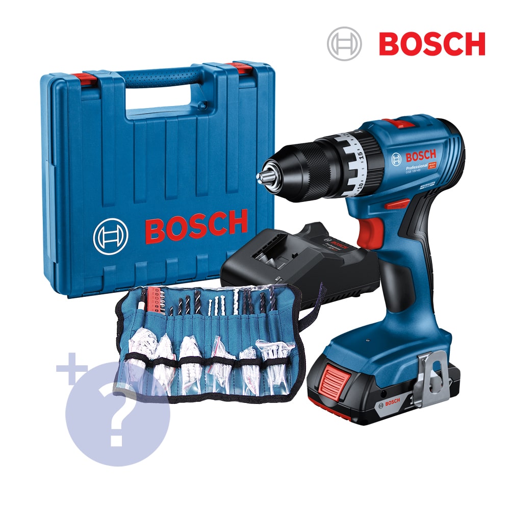 충전 해머 전동드릴 GSB18V-45 (2.0Ah 1B 100P)+1P