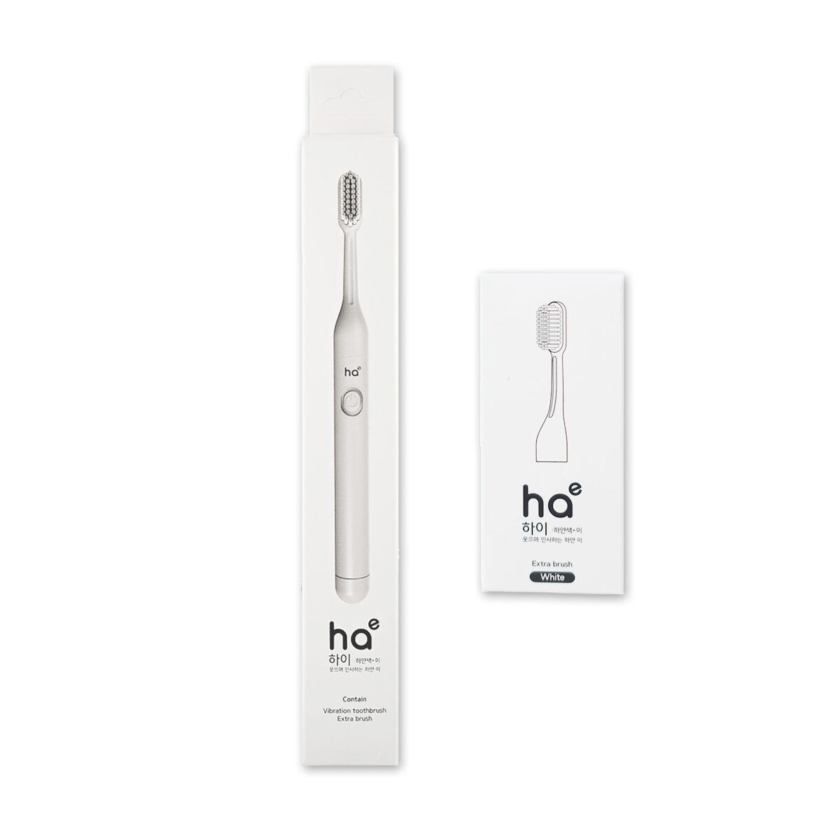 하이 음파 전동칫솔 화이트+리필_휴대용 음파칫솔