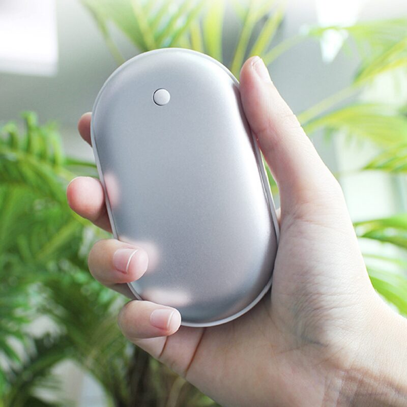 USB 충전식 휴대용 조약돌 양면 손난로 보조배터리 3000mah NS-X1