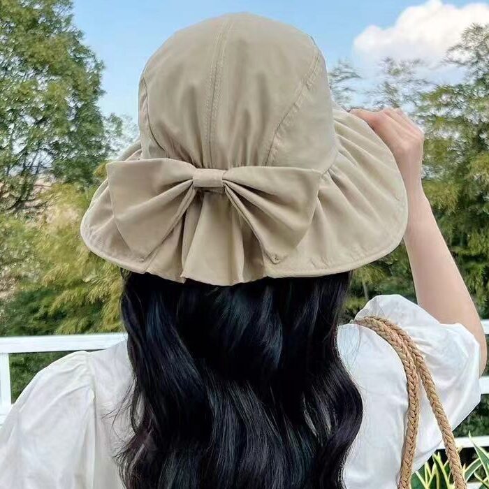면 여름 버킷햇 자외선차단 챙넓은 여성 벙거지 모자