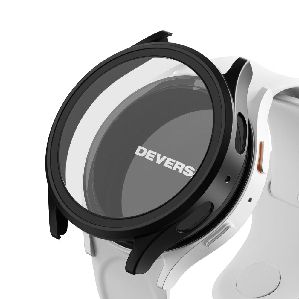 갤럭시워치 케이스-블랙 9H 풀커버 액정보호 강화유리40mm 44mm