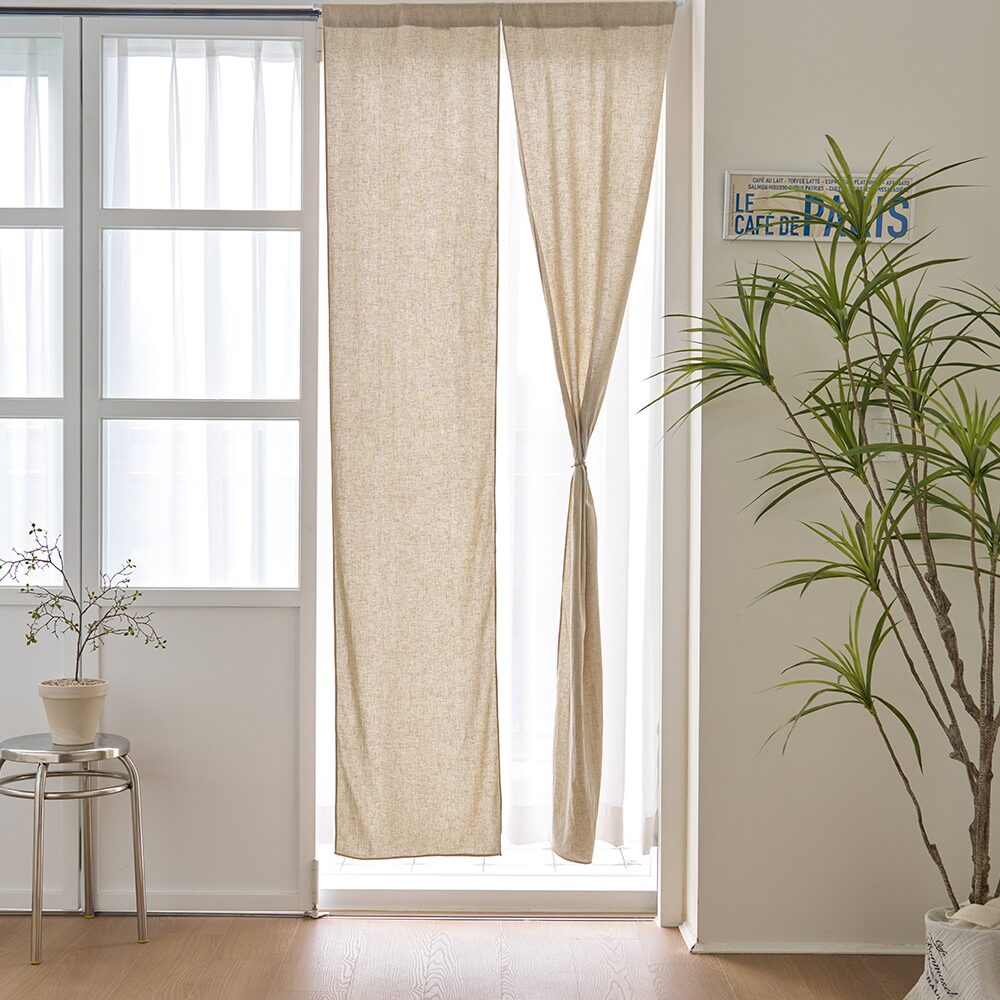 가든 린넨스타일 바란스 틈새 가리개 커튼 2color 3size