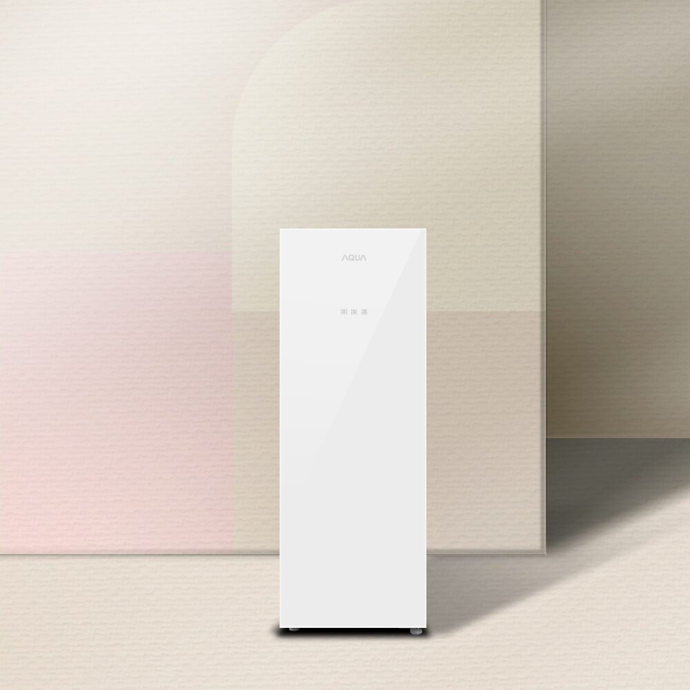 슈퍼 슬림 80L 스탠드형 1도어 글램글라스 김치냉장고 방문설치, ARK80MNGW