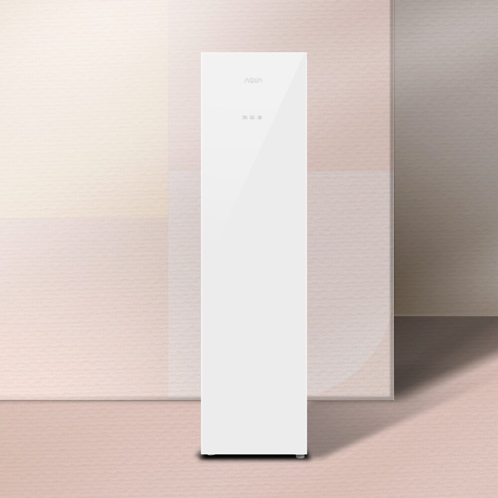 슈퍼 슬림 121L 스탠드형 1도어 글램글라스 김치냉장고 방문설치,ARK121MNGW