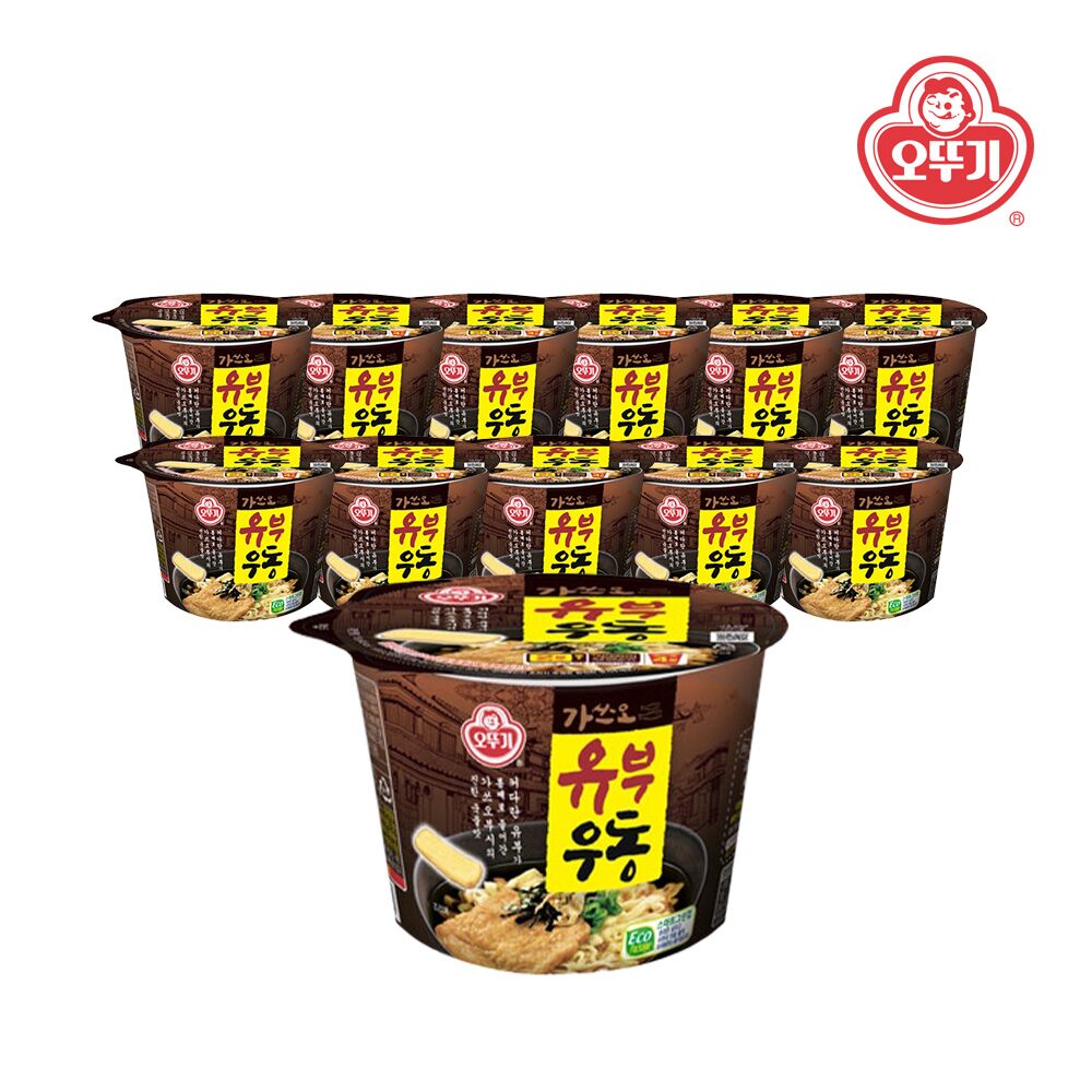 유부우동 용기 100g*12개