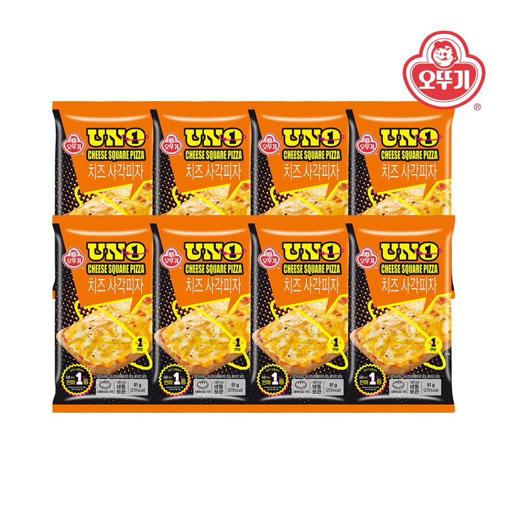 UNO 치즈 사각피자 91g*8개