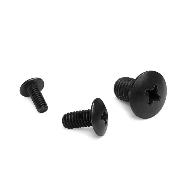M6 x 10mm 우산머리 십자 볼트 나사 블랙 1개