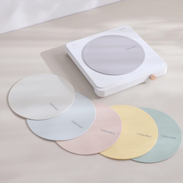 파스텔 인덕션 보호 매트 원형 스크래치 방지 커버 냄비 받침 (2 size)