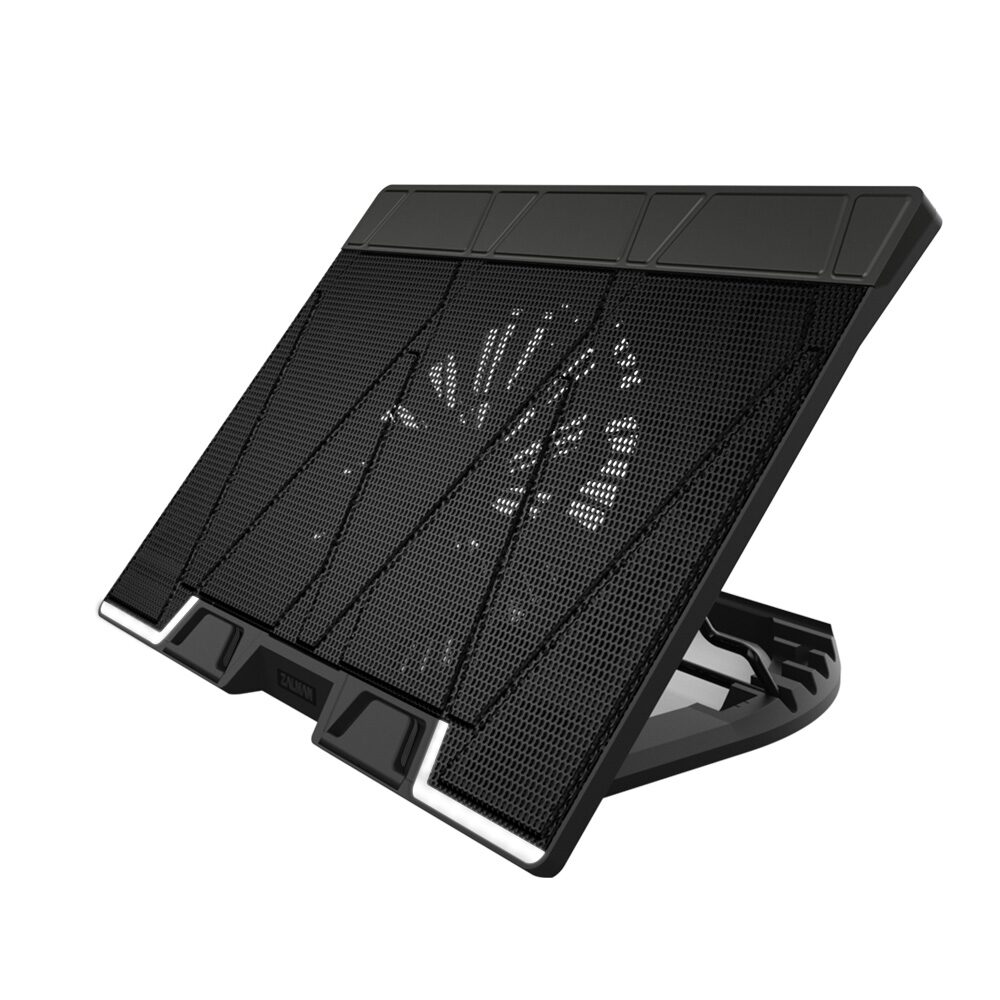 노트북쿨러 저소음 대형팬 LED 쿨링 노트북 거치대 ZM-NS3000