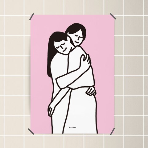 그림/사진 > 유니크 디자인 인테리어 포스터 M 허그 hug | 집꾸미기 정보부터 구매까지 오늘의집 스토어 유니크 디자인 인테리어 포스터 M... 