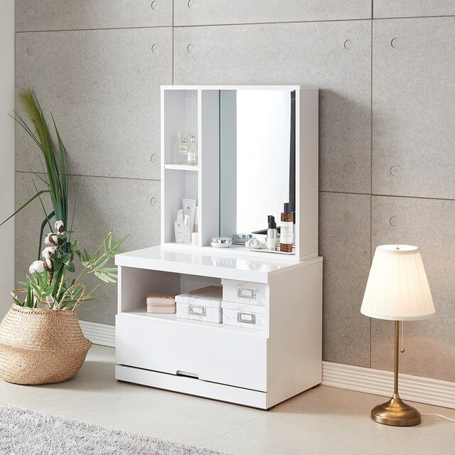 퓨어 2단 수납 좌식 화장대 2colors CK11R
