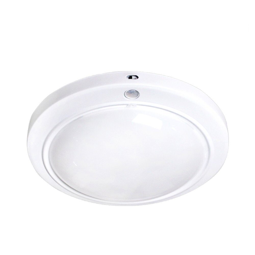 LED 유백 원형 센서등 15W