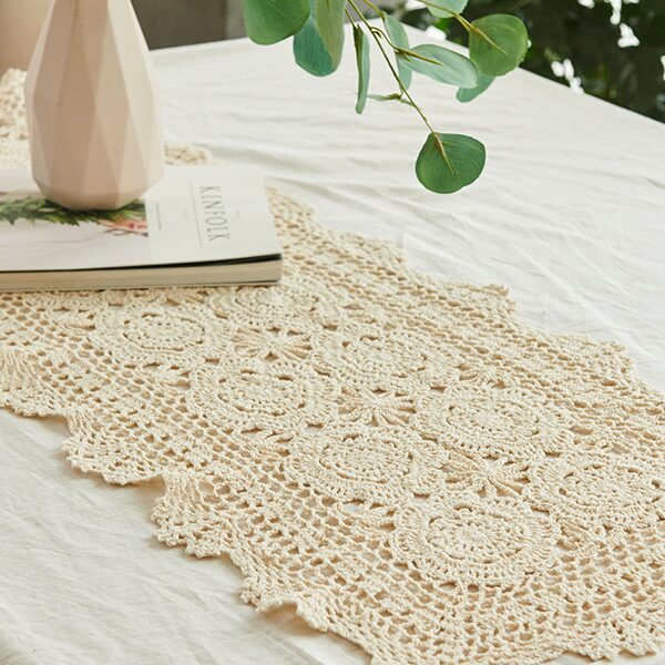 빈티지 플라워 크로쉐 테이블러너(2size)