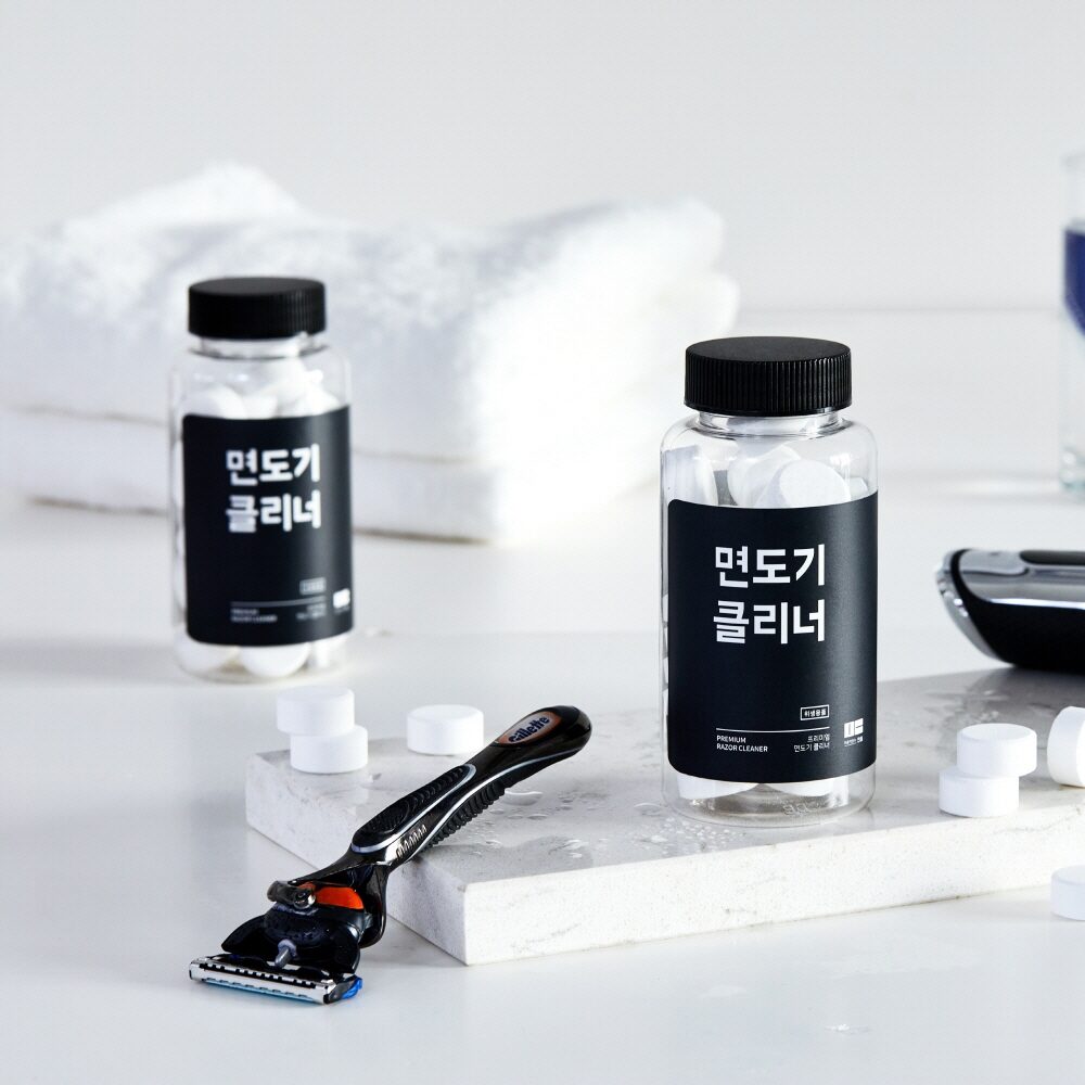 면도기 면도날 클리너 (세척 용기 제공)