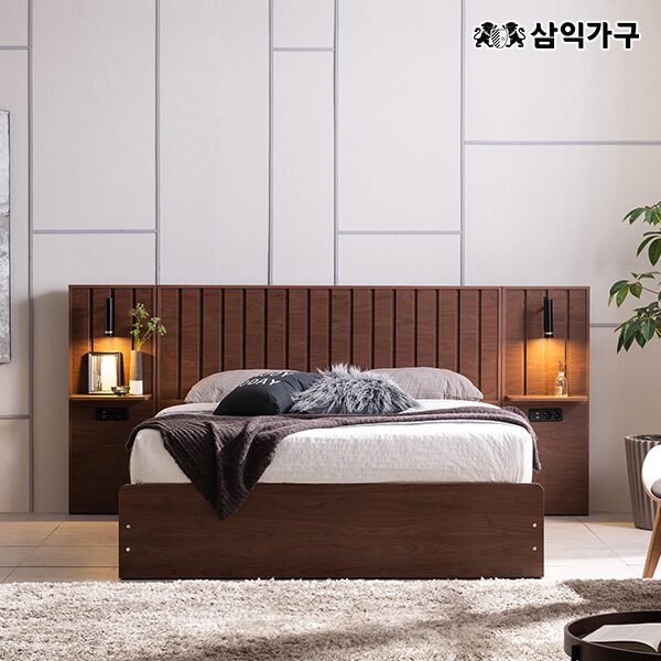 [오늘의집 단독] 레온 프리미엄 빅수납 호텔 침대(매트포함) SS/Q/K/LK