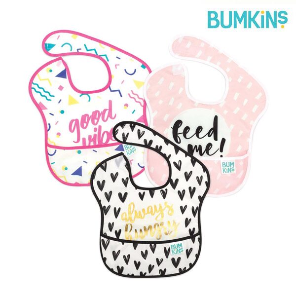 방수 이유식 턱받이 3팩