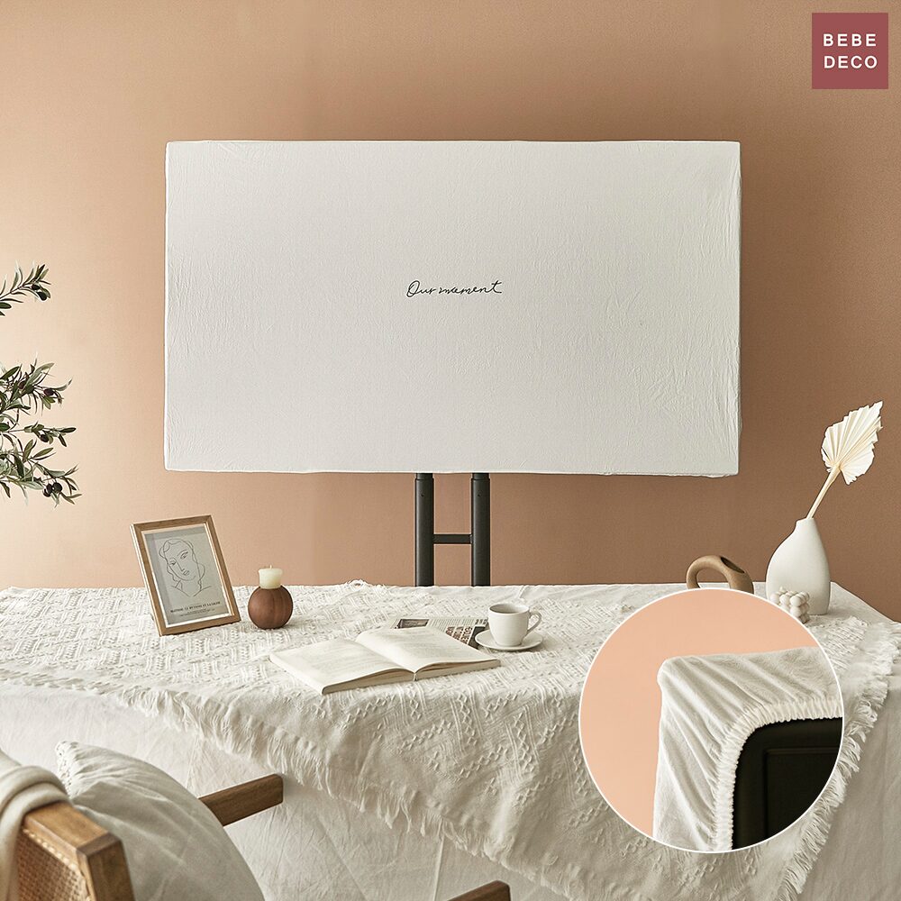 광목 워싱면 TV커버 가리개 밴드형 3sizes 3color