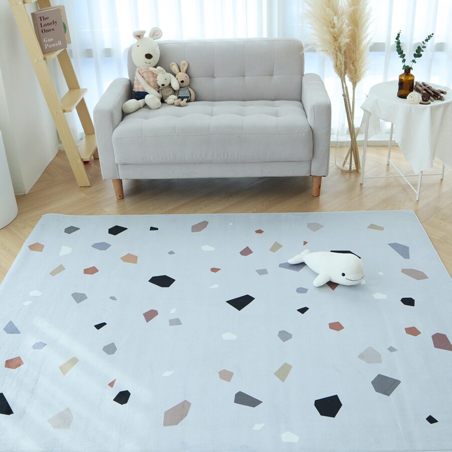 크레파스 극세사 사각 러그 카페트 2size/2color