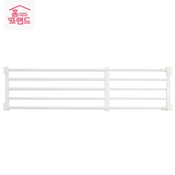 스테인레스, 화이트 압축 선반 (63-90cm, 88-131cm)