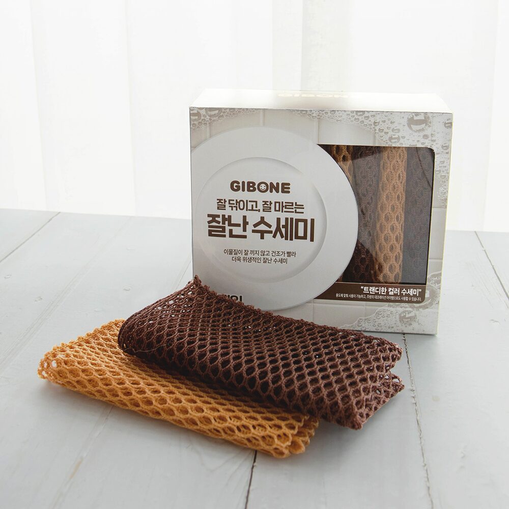 잘 닦이고, 잘 마르는 잘난 망사 수세미 8매